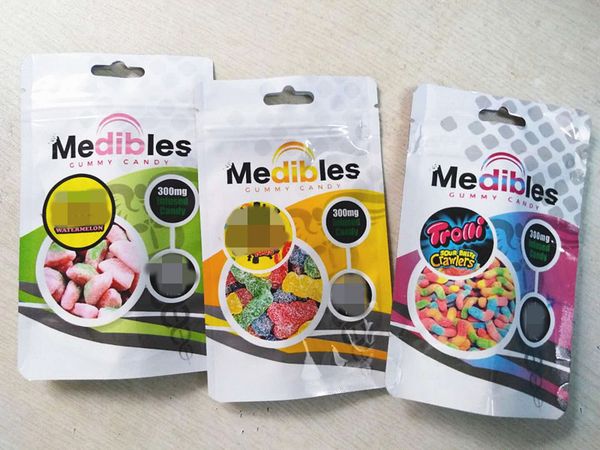 

medibles bag edibles gummy packaging smell proof mylar bag zipper resealable 7 style custom 2020 hot selling