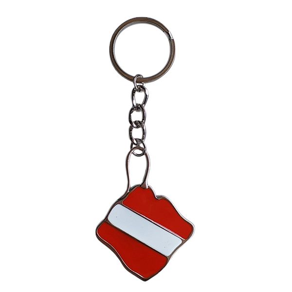 

zinc alloy diving flag key chain holder keyring keychain pedant