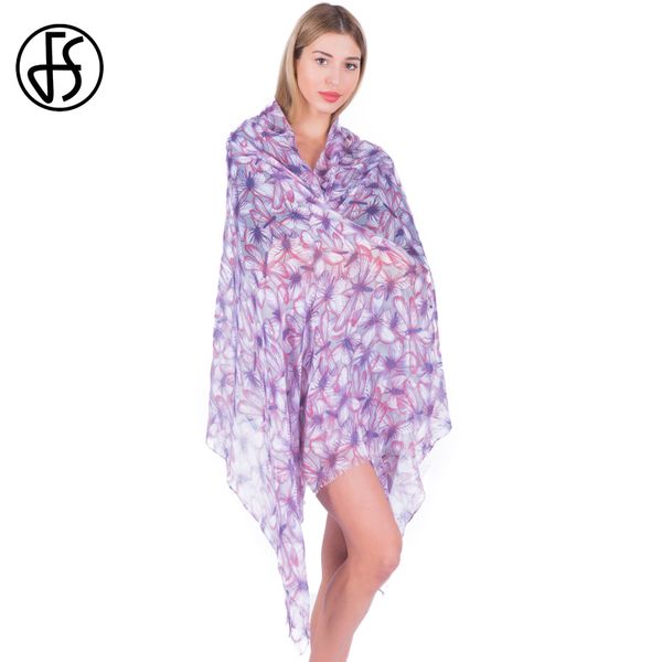 

fs long soft scarf women shawl hijab ladies sequins scarves butterfly dragonfly print echarpes foulard femme winter