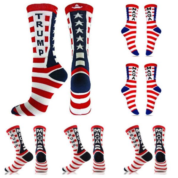 

president donald trump socks cotton funny noverty sports hip hop socks maga president sports socks 2pcs/pair cca11941a 60pairs, Black