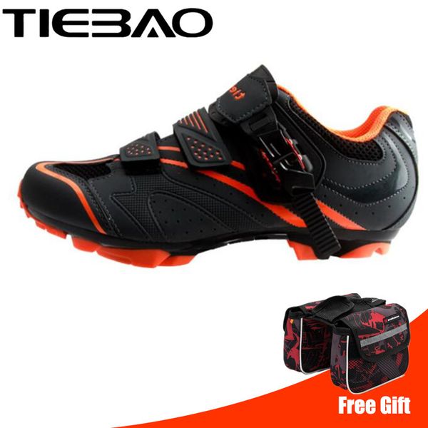 

tiebao cycling shoes sapatilha ciclismo mtb 2019 men sneakers women bicycle shoes self-locking triathlon mountain bike, Black