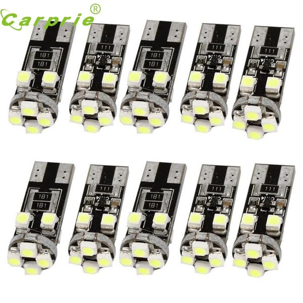

new arrival 10x no error canbus 8 smd led white w5w t10 side light bulbs ap509