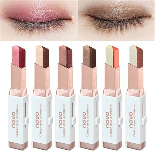 

eye makeup shimmer earth color eye shadow cream pen double color stereo gradient velvet eyeshadow stick sombra naked palette