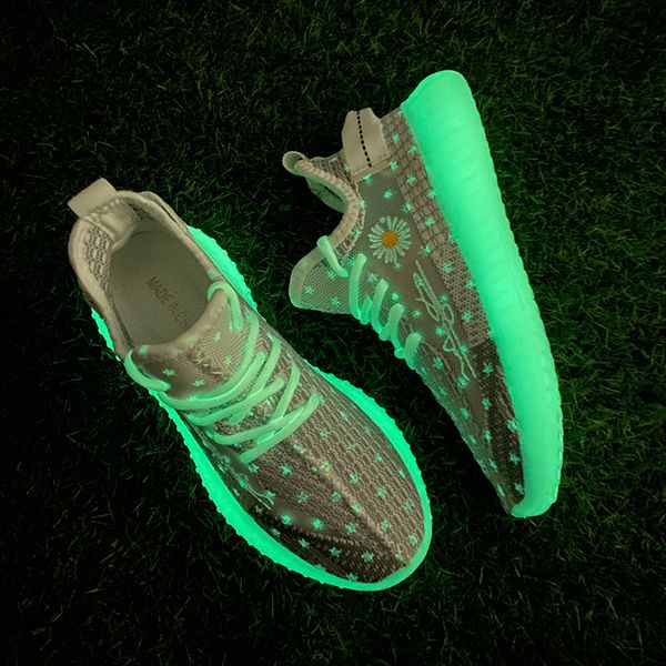 

womens fashion luminous multi-sports sneakers breathable mesh sports walking shoes