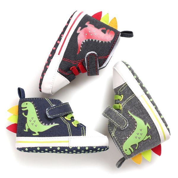 

autumn fashion baby boys newborn first walker cartoon print anti-slip sneakers toddler soft soled kids casual shoes 528