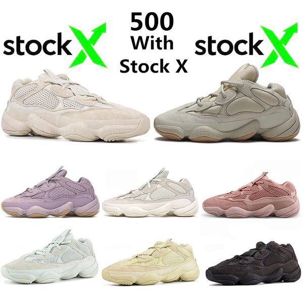 

fashion 500 soft vision stone desert rat running shoes bone white utility black salt super moon yellow mens trainers sneakers us 5-12