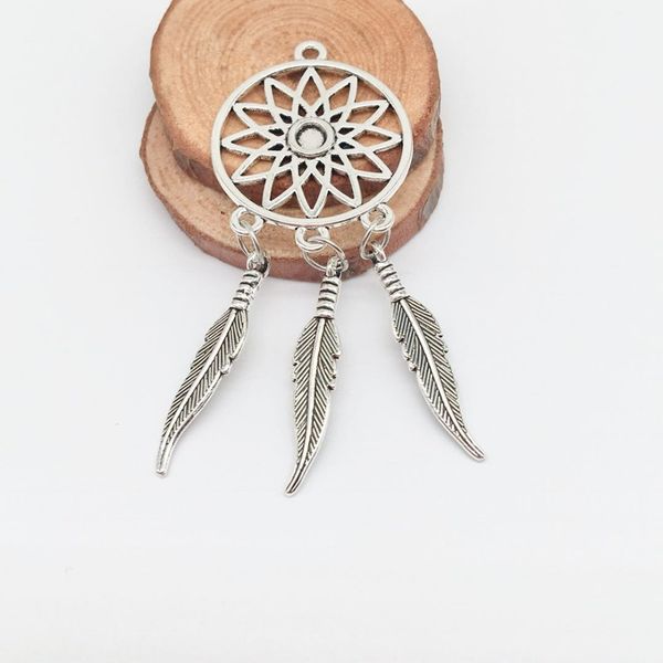 

ancient silver 2 pcs alloy dreamcatcher charms dreamcatcher pendants fit diy necklace earring bracelet charms jewelry making, Bronze;silver