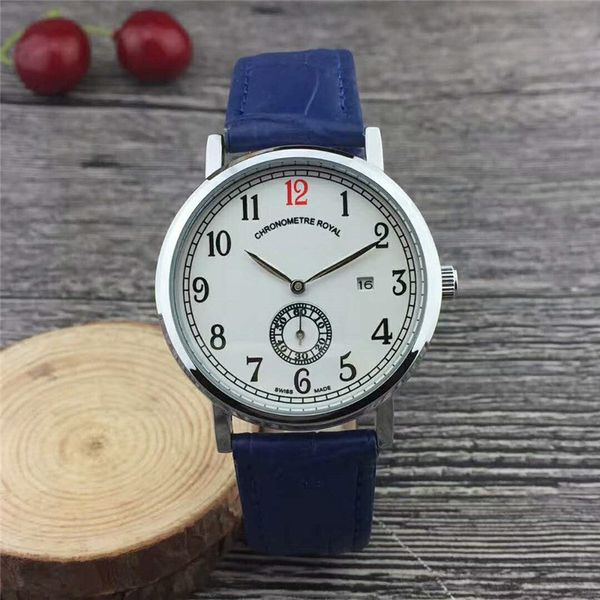 

sale luxury mens watch brand black dial chronometre stainless steel men's royal quartz watch wrist watches ing, Slivery;brown