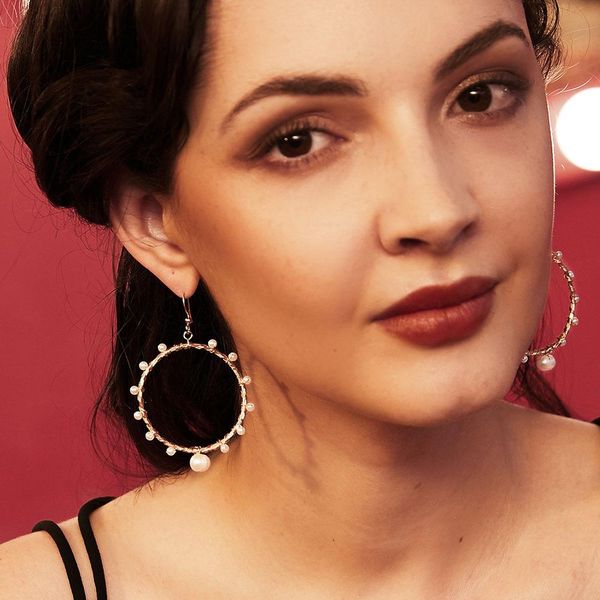 

handmade earrings natural freshwater pearl earrings female european and american retro earrings net red jewelry wholesale, Silver