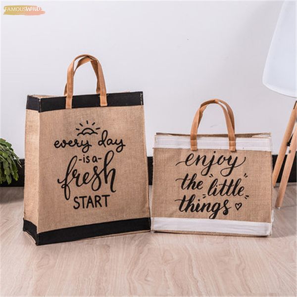 

women linen tote large capacity letter female casual shoulder bag lady daily handbag beach shopping bag