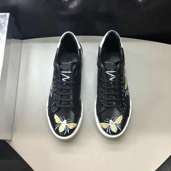 

2018 men classic genuine leather arena brand flats sneakers male high shoes fashion luxury casual lace up shoes size 38-44 18693295, Black