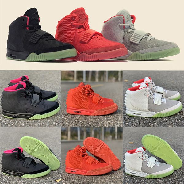 

kanye west 2 ii nrg basketball shoes black white red october mens snesker athletic trainer fashion designer shoes