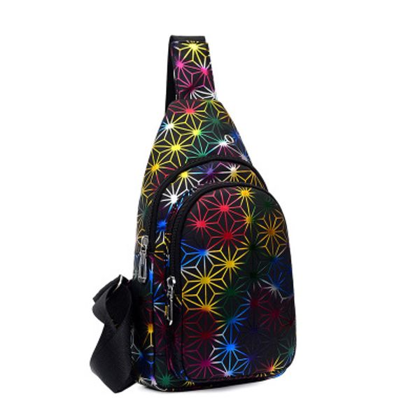 

waist bags women's diamond geometric deformation chest pack tote bag irregular folding shoulder holographic laser luminous bucket