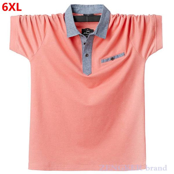 

summer men' lapel short-sleeved -shirt fat guy large size men' clothing coat shirt men 6xl 7xl 9xl, White;black