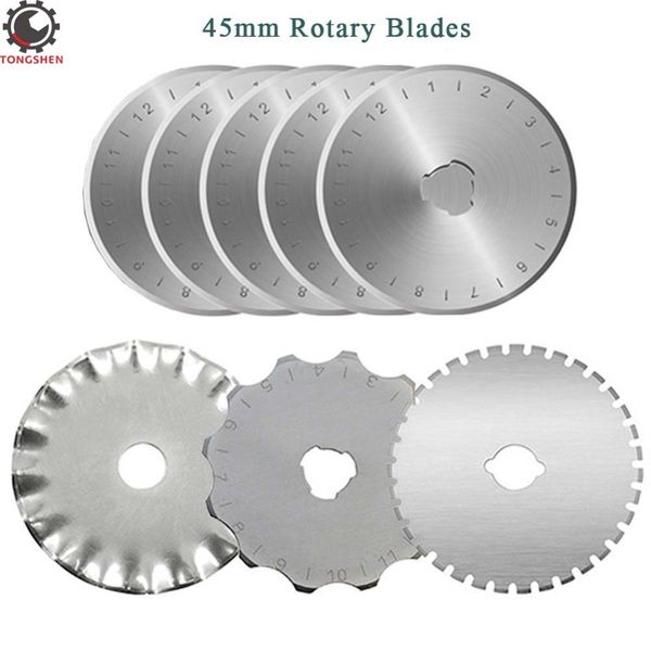 

8 шт. роторные лезвия 45 мм поворотные лезвия 45 мм резак замена лоскутное инструменты волна лезвия резервного копирования, Black