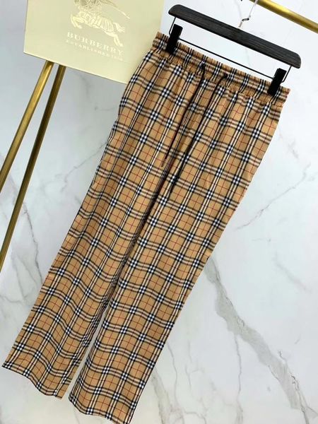 

new luxurious brand design bbr long pants terry trousers all-match fashion lattice hip-hop high streetwear cool sports ourdoor trousers, Camo;black