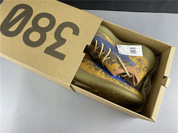 

2020 горячие аутентичные 380 синий оат 3m reflective q47306 fy5137 кроссовки 380s мужчины женщины kanye west sneakers с оригинальной коробке