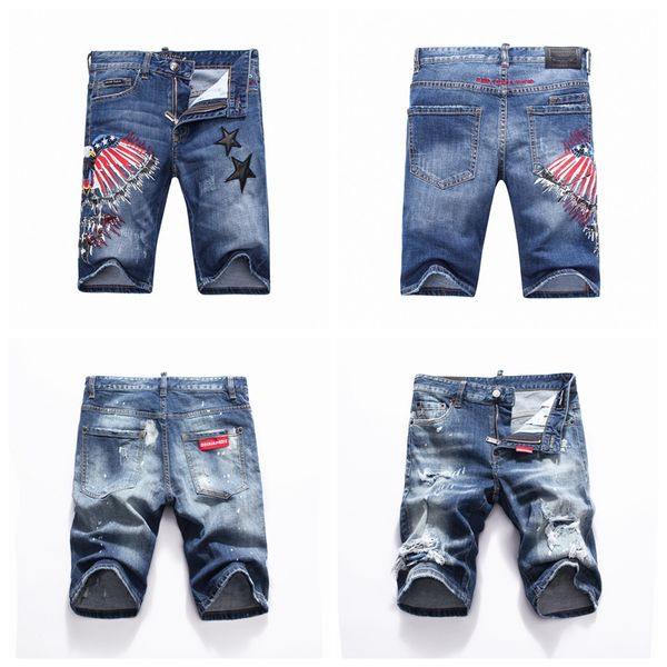 Compre 2019 Nueva Marca Para Hombre Jeans Para Pantalones Cortos