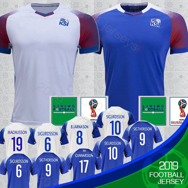 

18 19 Iceland jerseys 2018 World Cup Iceland 6 GUDMUNDSSON 10 G.SIGURDSSON Soccer Jersey 9 SIGTHORSSON 21 TRAUSTASON football jerseys