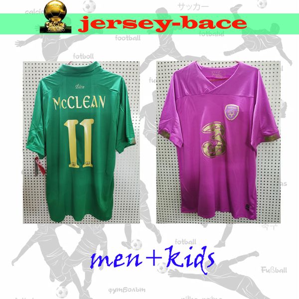 

new european cup soccer jersey ireland jersey mcclean home away muller clark republic of ireland national team kids men football shirt, Black;yellow
