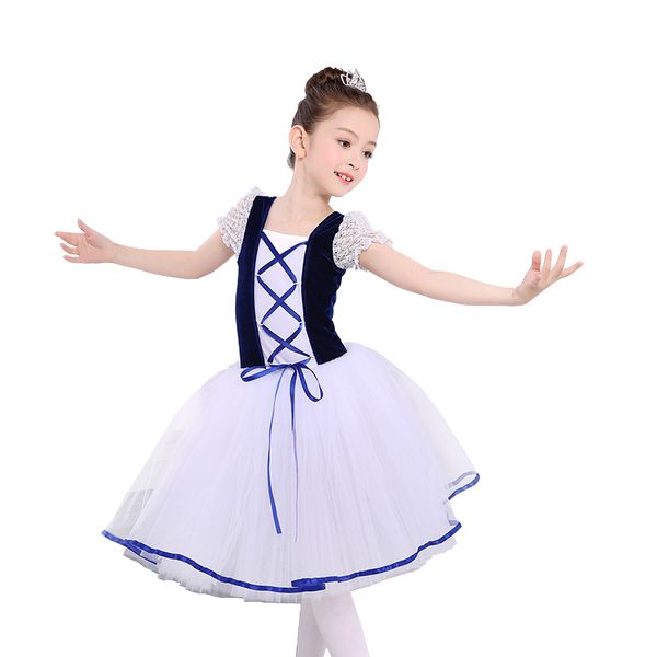

2017 batllet tutu dress children performance short sleeve dance dress 110-170cm, Black;red