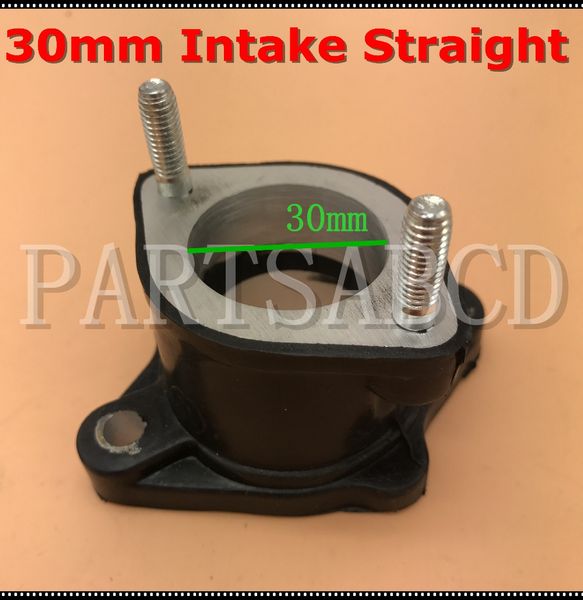 

30mm straight carburetor intake manifold 200cc 250cc atv go kart dirt bike parts