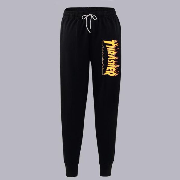 

2019 new spring and autumn streetwear fog pants side zipper color matching trousers men's designer mens joggers fear of go 7422, Black