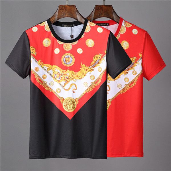 

хип-хоп моды печати men t shirt medusa повседневный slim fit с коротким рукавом топы тис высокого качества мужская футболки, White;black