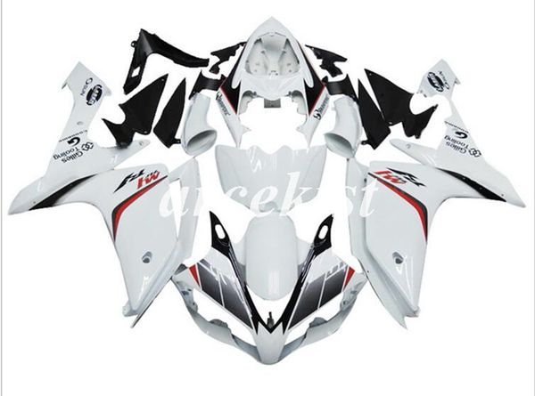 

motorcycle new abs injection mold full fairings kits fit for yamaha yzf-r1 2007 2008 07 08 bodywork set custom white