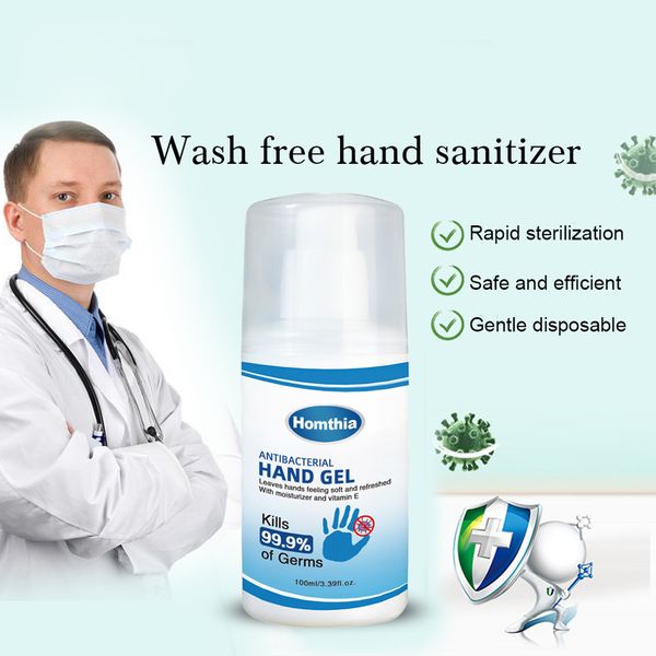 

в наличии 100 мл дезинфицирующего средства для рук гель антибактериальный увлажняющий жидкий одноразовый нет чистой безводной убивает 99,9%