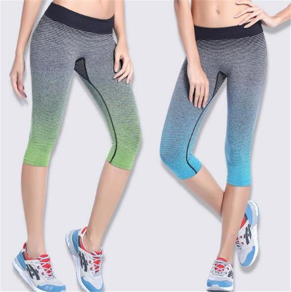 

bodybuilding womens leggings summer capri pants fitness clothes elastic capris leggings, Black