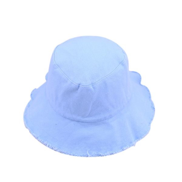 

bucket hats women solid vintage sun shading summer beach womens hat simple harajuku trendy chic all-match leisure fisherman's ha, Blue;gray