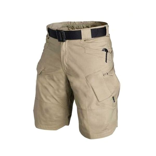 

men's urban cargo shorts cotton outdoor camo short pants do2, Brown;gray