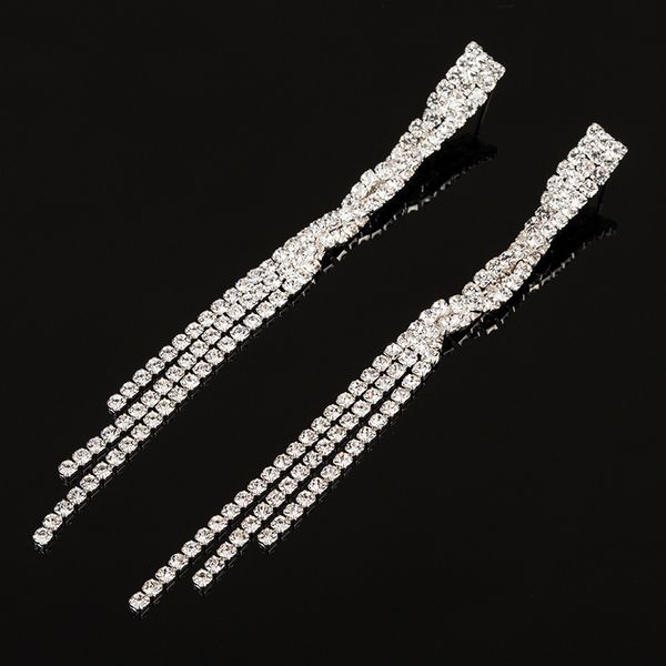 

trendsetter ear nail luxurious diamond originality long fund earring, Golden