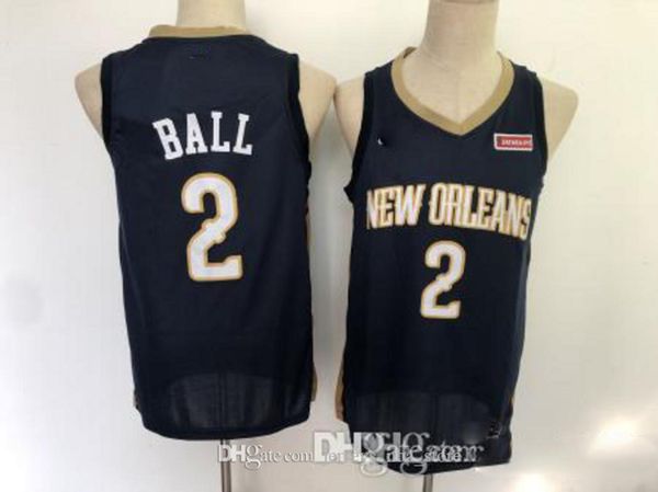 

mens new orleans pelicans 1 zion williamson 2 lonzo ball basketball shorts basketball jerseys, Black;red