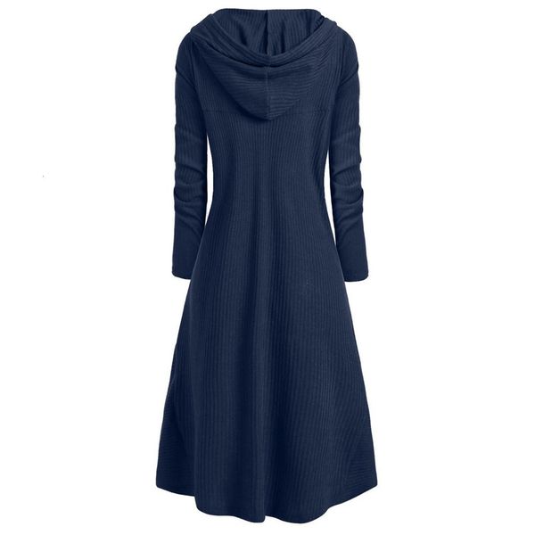 

women sweater dress fashion turtleneck hooded plus size vintage cloak high low ugly christmas sweater robe pull femme #20, White;black