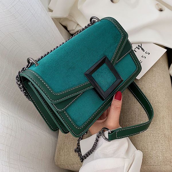 

скраб кожа цепь crossbody сумка для женщин 2019 зима плечо сумки женщина путешествие сотового телефон кошельки сумка mx191216