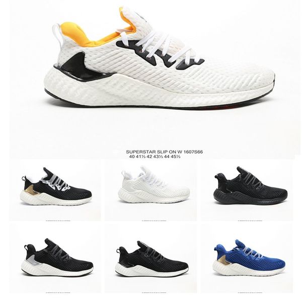 

alphaboost system m knit breathable sneakers black grey yellow blue sports running shoes fashion training trainers shoes for men women36-45