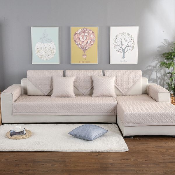 L Shaped Sofa Cover Slip Sofa Slipcovers Cotton Non Slip