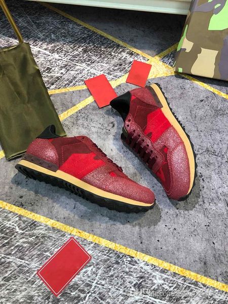 

2020mens womens fashion luxury white leather back platform shoes flat casual shoes lady black pink gold women white sneakers yh19110115