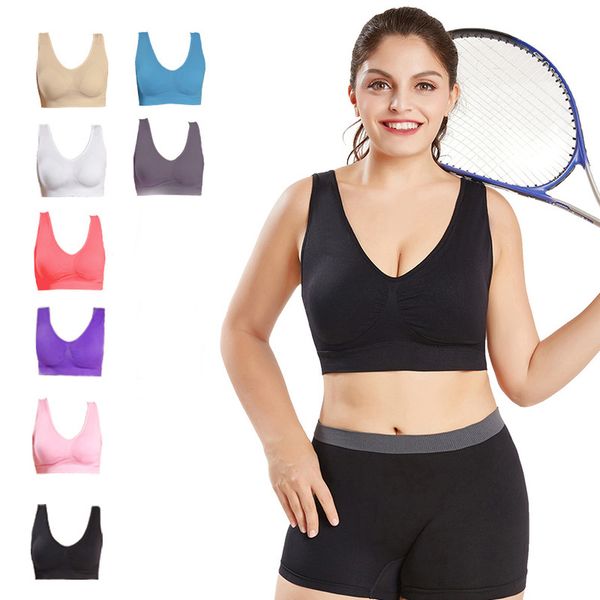 

halyuhn super push up bra sport bra seamless fitness extra large