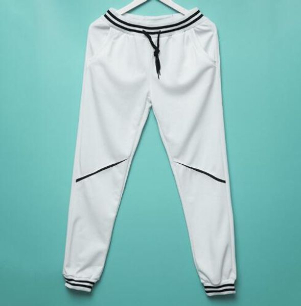 

mens workout pants sport trousers skinny streetwear casual sweatpants men pants for leggings casual elastic cotton, White;red