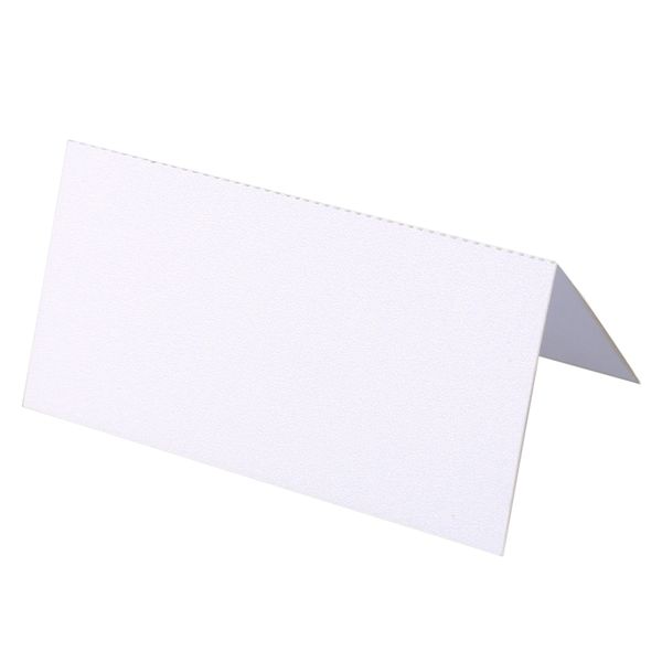 

100 blank table name place cards, many colours - white, party, wedding