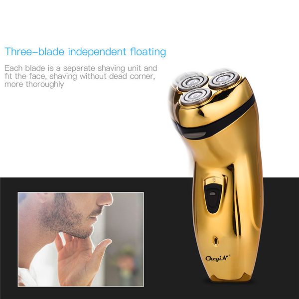 

electric shaver men's razor hair trimmer 3d floating shaving razors hair removal triple blade precision beard trimmer for male