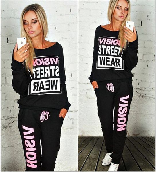 

women designer tracksuits autumn letter print hoodies designer 2pcs sports suits fashion casual womens clothing, Gray