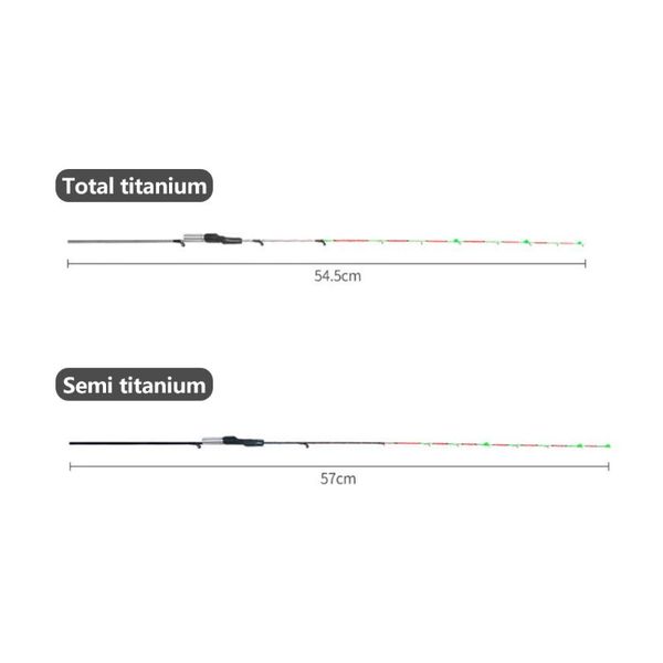 

new 1 pc half/full titanium alloy fishing rod pole raft stick tip repair replacement fishing equipment tackle accessory