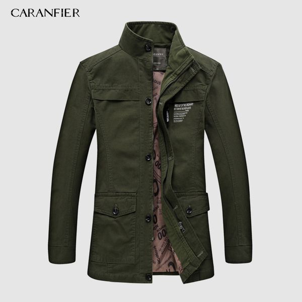 

mens jackets coats cotton outerwear zipper fashion fake pocket business winter thick overcoats male windbreaker s-5xl, Black;brown
