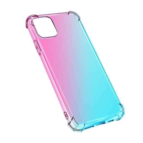 

gradient color soft protective case cover edge bumper
