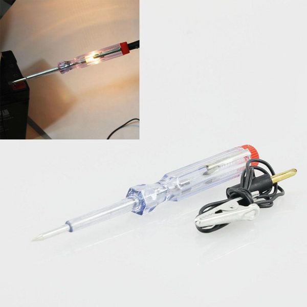 

auto 6v 12v 24v dc car truck 3w voltage handle is made of as plastic circuit tester long probe pen light bulb