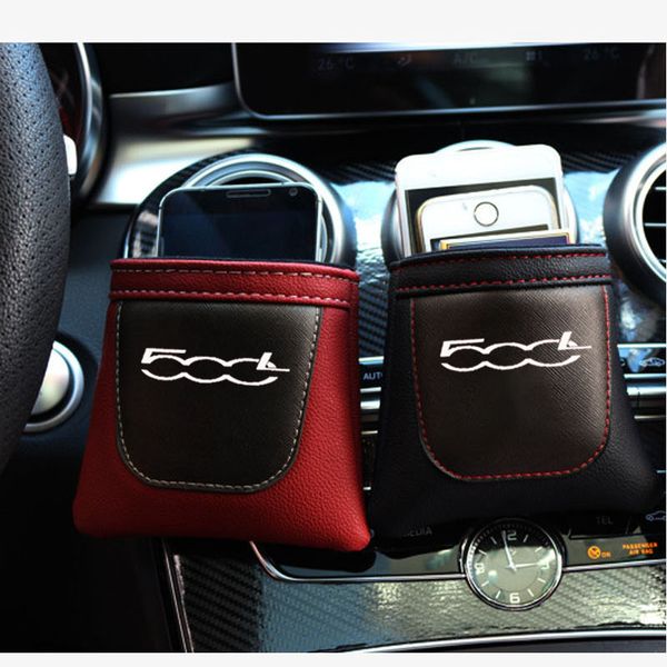 

for 500l pu leather car air vent stow tidy storage car accessories
